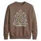 Leopard Print Tree Graphic Christmas Unisex Sweatshirt