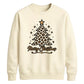 Leopard Print Tree Graphic Christmas Unisex Sweatshirt