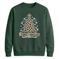 Leopard Print Tree Graphic Christmas Unisex Sweatshirt