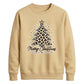 Leopard Print Tree Graphic Christmas Unisex Sweatshirt