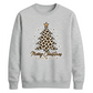 Leopard Print Tree Graphic Christmas Unisex Sweatshirt