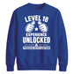 18th Birthday Unisex Sweatshirt Level Eighteen Experience Unlocked