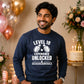 18th Birthday Unisex Sweatshirt Level Eighteen Experience Unlocked
