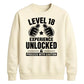 18th Birthday Unisex Sweatshirt Level Eighteen Experience Unlocked