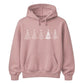 Line Art Christmas Trees Graphic Unisex Hoodie