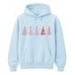 Line Art Christmas Trees Graphic Unisex Hoodie