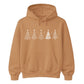 Line Art Christmas Trees Graphic Unisex Hoodie