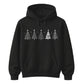 Line Art Christmas Trees Graphic Unisex Hoodie