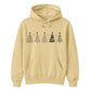 Line Art Christmas Trees Graphic Unisex Hoodie