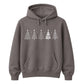 Line Art Christmas Trees Graphic Unisex Hoodie