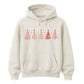 Line Art Christmas Trees Graphic Unisex Hoodie
