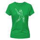 New Zealand T20 Women's World Cup Ladies Fit T Shirt Line Art Printed Ladies Fit T-Shirt