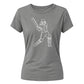 New Zealand T20 Women's World Cup Ladies Fit T Shirt Line Art Printed Ladies Fit T-Shirt