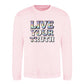 Live Your Truth Pastel Pride Month Unisex Sweatshirt