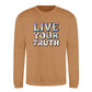 Live Your Truth Pastel Pride Month Unisex Sweatshirt