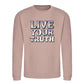 Live Your Truth Pastel Pride Month Unisex Sweatshirt