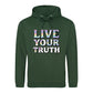 Live Your Truth Statement Pride Month Unisex Hoodie