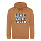 Live Your Truth Statement Pride Month Unisex Hoodie