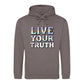 Live Your Truth Statement Pride Month Unisex Hoodie