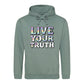 Live Your Truth Statement Pride Month Unisex Hoodie