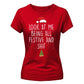 Look At Me Being All Festive Christmas Ladies T-Shirt