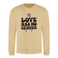 Love Has No Gender Groovy Pride Month Unisex Sweatshirt
