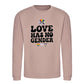 Love Has No Gender Groovy Pride Month Unisex Sweatshirt