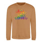 Love Is Love Floral Script Pride Month Unisex Sweatshirt