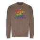 Love Is Love Floral Script Pride Month Unisex Sweatshirt