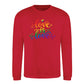 Love Is Love Floral Script Pride Month Unisex Sweatshirt