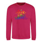 Love Is Love Floral Script Pride Month Unisex Sweatshirt