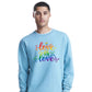 Love Is Love Floral Script Pride Month Unisex Sweatshirt