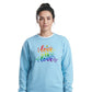 Love Is Love Floral Script Pride Month Unisex Sweatshirt