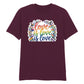 Love Is Love Floral Script Pride Unisex T-Shirt Pride Day LGBTQ