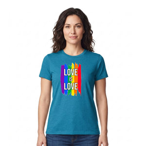 Love Is Love Iconic Rainbow Pride Month Unisex T-Shirt