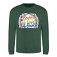 Love Is Love Leafy Floral Pride Month Unisex Sweatshirt
