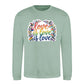 Love Is Love Leafy Floral Pride Month Unisex Sweatshirt