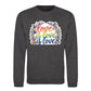 Love Is Love Leafy Floral Pride Month Unisex Sweatshirt