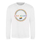 Love Is Love Minimal Circle Flag Pride Month Sweatshirt