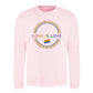 Love Is Love Minimal Circle Flag Pride Month Sweatshirt