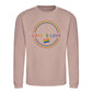 Love Is Love Minimal Circle Flag Pride Month Sweatshirt