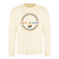 Love Is Love Minimal Circle Flag Pride Month Sweatshirt
