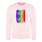 Love Is Love Paint Stripe Pride Month Unisex Sweatshirt