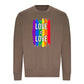 Love Is Love Paint Stripe Pride Month Unisex Sweatshirt