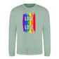 Love Is Love Paint Stripe Pride Month Unisex Sweatshirt