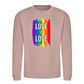 Love Is Love Paint Stripe Pride Month Unisex Sweatshirt