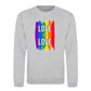 Love Is Love Paint Stripe Pride Month Unisex Sweatshirt