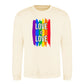 Love Is Love Paint Stripe Pride Month Unisex Sweatshirt
