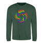 Love Is Love Retro Spiral Pride Month Unisex Sweatshirt