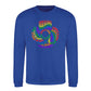 Love Is Love Retro Spiral Pride Month Unisex Sweatshirt